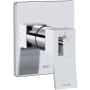 Riobel Zendo Two Independent Function Thermostatic Valve Trim Only with Single Lever Handle and Integrated Diverter - Less Rough In Chrome