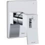 Riobel Zendo Three Independent Function Thermostatic Valve Trim Only with Single Lever Handle and Integrated Diverter - Less Rough In Chrome