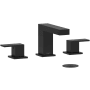 Riobel Kubik 1.2 GPM Widespread Bathroom Faucet Black