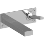 Riobel Kubik 1.2 GPM Wall Mounted Centerset Bathroom Faucet Chrome