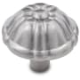 RK International Small Petal 1-1/4" Round Solid Brass Flower Farmhouse Mushroom Cabinet / Drawer Knob Satin Nickel