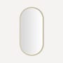 Robern Craft Series 20" W x 40" H Traditional Oval Metal Framed Bathroom Wall Mirror Brass