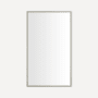 Robern Craft Series 24-1/4" W x 39-3/8" H Traditional Rectangular Framed Bathroom Wall Mirror Brushed Pewter