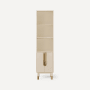 Robern Islamorada 80" MDF Free Standing Linen Tower Sand / Aged Brass