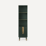 Robern Islamorada 80" MDF Free Standing Linen Tower Nori / Aged Brass