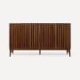 Robern Sinca 60" Double Free Standing Vanity Cabinet - Less Vanity Top Walnut