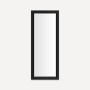Robern Main Line 15-1/8" W x 39-1/2" H Traditional Rectangular Framed Bathroom Wall Mirror Brushed Black