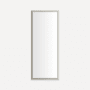 Robern Main Line 15-1/8" W x 39-1/2" H Traditional Rectangular Framed Bathroom Wall Mirror Nickel