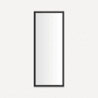 Robern Main Line 15-1/8" W x 39-1/2" H Traditional Rectangular Framed Bathroom Wall Mirror Brushed Black
