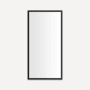 Robern Main Line 19-1/8" W x 39-1/2" H Traditional Rectangular Framed Bathroom Wall Mirror Brushed Black