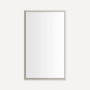 Robern Main Line 23-1/8" W x 39-1/2" H Traditional Rectangular Framed Bathroom Wall Mirror Nickel