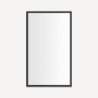 Robern Main Line 23-1/8" W x 39-1/2" H Traditional Rectangular Framed Bathroom Wall Mirror Brushed Black