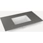 Robern Vanity Tops 37" Quartz Vanity Top Stone Gray