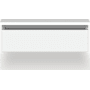 Robern Cartesian 24" Single Wall Mounted Vanity Cabinet - Less Vanity Top with Tip Out Drawer Matte White