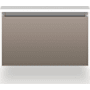 Robern Cartesian 24" Single Wall Mounted Vanity Cabinet - Less Vanity Top with Plumbing Drawer Satin Bronze