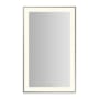 Mirrored with Polished Nickel Frame
