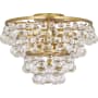 Robert Abbey Bling 17" Flush Mount Waterfall Ceiling Fixture Antique Brass