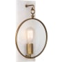 Robert Abbey Fineas 14" Wall Sconce with Alabaster Back Plate Aged Brass