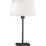 Robert Abbey Real Simple 23" Buffet Table Lamp with a Snowflake Shade Gunmetal