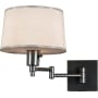 Robert Abbey Real Simple 11" Swinger Wall Sconce with a Snowflake Shade Gunmetal