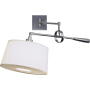 Robert Abbey Real Simple 15" Boom Arm Wall Sconce with a Snowflake Shade Gunmetal