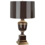 Robert Abbey Annika 24" Vase Table Lamp with an Opaque Parchment Shade Chocolate Lacquered