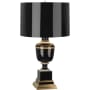 Robert Abbey Annika 24" Vase Table Lamp with an Opaque Parchment Shade Black Lacquered