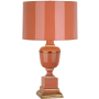 Robert Abbey Annika 24" Vase Table Lamp with an Opaque Parchment Shade Tangerine Lacquered