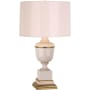 Robert Abbey Annika 24" Vase Table Lamp with an Opaque Parchment Shade Bush Lacquered