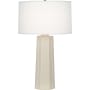 Robert Abbey Mason 26" Column Table Lamp with a Linen Shade Bone