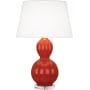 Robert Abbey Randolph 31" Vase Table Lamp Rusty Red Orange