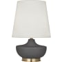 Robert Abbey Nolan 28" Vase Table Lamp with Brass Accents Matte Ash