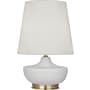Robert Abbey Nolan 28" Vase Table Lamp with Brass Accents Matte Dove