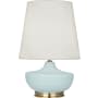 Robert Abbey Nolan 28" Vase Table Lamp with Brass Accents Matte Sky Blue