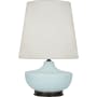 Robert Abbey Nolan 28" Vase Table Lamp with Bronze Accents Matte Sky Blue