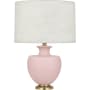 Robert Abbey Farmhouse Urn Atlas 25" Vase Table Lamp with Brass Accents Matte Woodrose