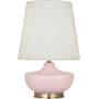 Robert Abbey Nolan 28" Vase Table Lamp with Brass Accents Matte Woodrose