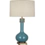 Robert Abbey Athena 32" Vase Table Lamp Steel Blue