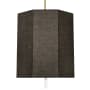 Robert Abbey Kate 6 Light 24" Wide Crystal Pendant with Black Shade Modern Brass / Clear Crystal Accents