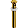 Rohl 1-1/4" Push Drain Assembly Unlacquered Brass (Living Finish)