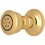 Rohl 2 Function Round Brass Body Spray Unlacquered Brass (Living Finish)