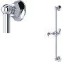 Rohl Palladian 23-13/16" Wall Mounted Slide Bar Polished Chrome