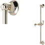 Rohl Palladian 23-13/16" Wall Mounted Slide Bar Polished Nickel