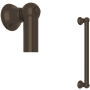 Rohl Shower 18" Grab Bar Tuscan Brass