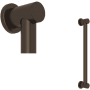 Rohl Lombardia Grab Bar Tuscan Brass