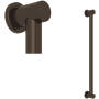 Rohl Lombardia Grab Bar Tuscan Brass