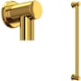 Rohl Lombardia Grab Bar Unlacquered Brass (Living Finish)