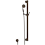 Rohl Spa Shower 1.8 GPM Single Function Hand Shower Package - Includes Slide Bar, Hose, and Wall Supply Tuscan Brass (Living Finish)