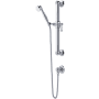 Rohl Palladian 1.8 GPM Single Function Hand Shower Package - Includes Slide Bar, Hose, and Wall Supply Polished Chrome
