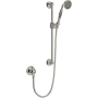 Rohl Spa Shower 1.8 GPM Single Function Hand Shower Package - Includes Slide Bar, Hose, and Wall Supply Polished Nickel